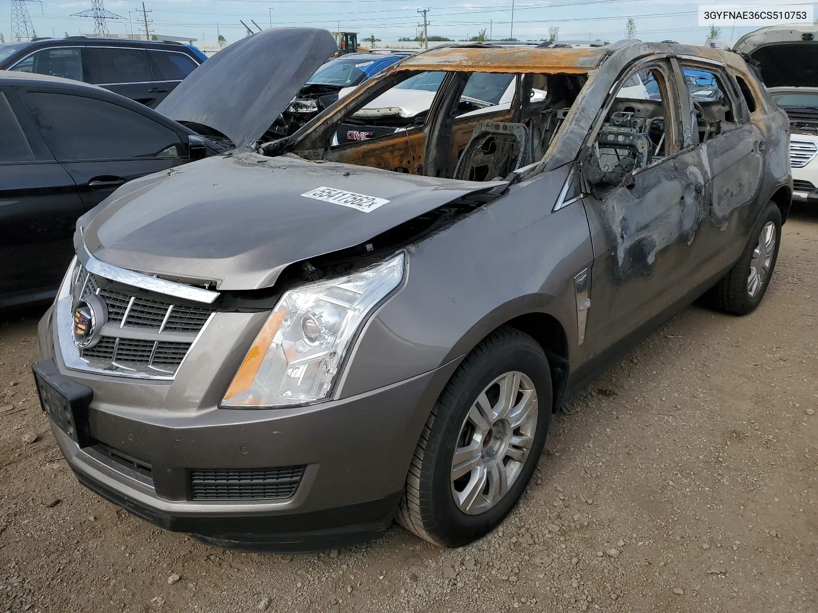 3GYFNAE36CS510753 2012 Cadillac Srx Luxury Collection