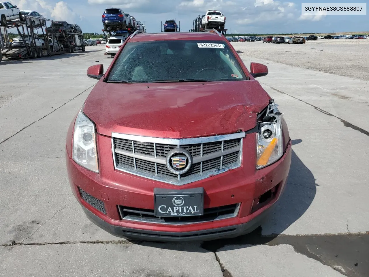 3GYFNAE38CS588807 2012 Cadillac Srx Luxury Collection