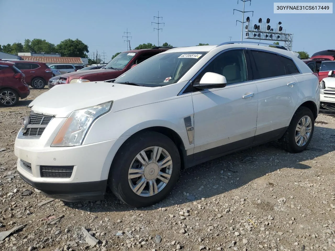 3GYFNAE31CS617449 2012 Cadillac Srx Luxury Collection