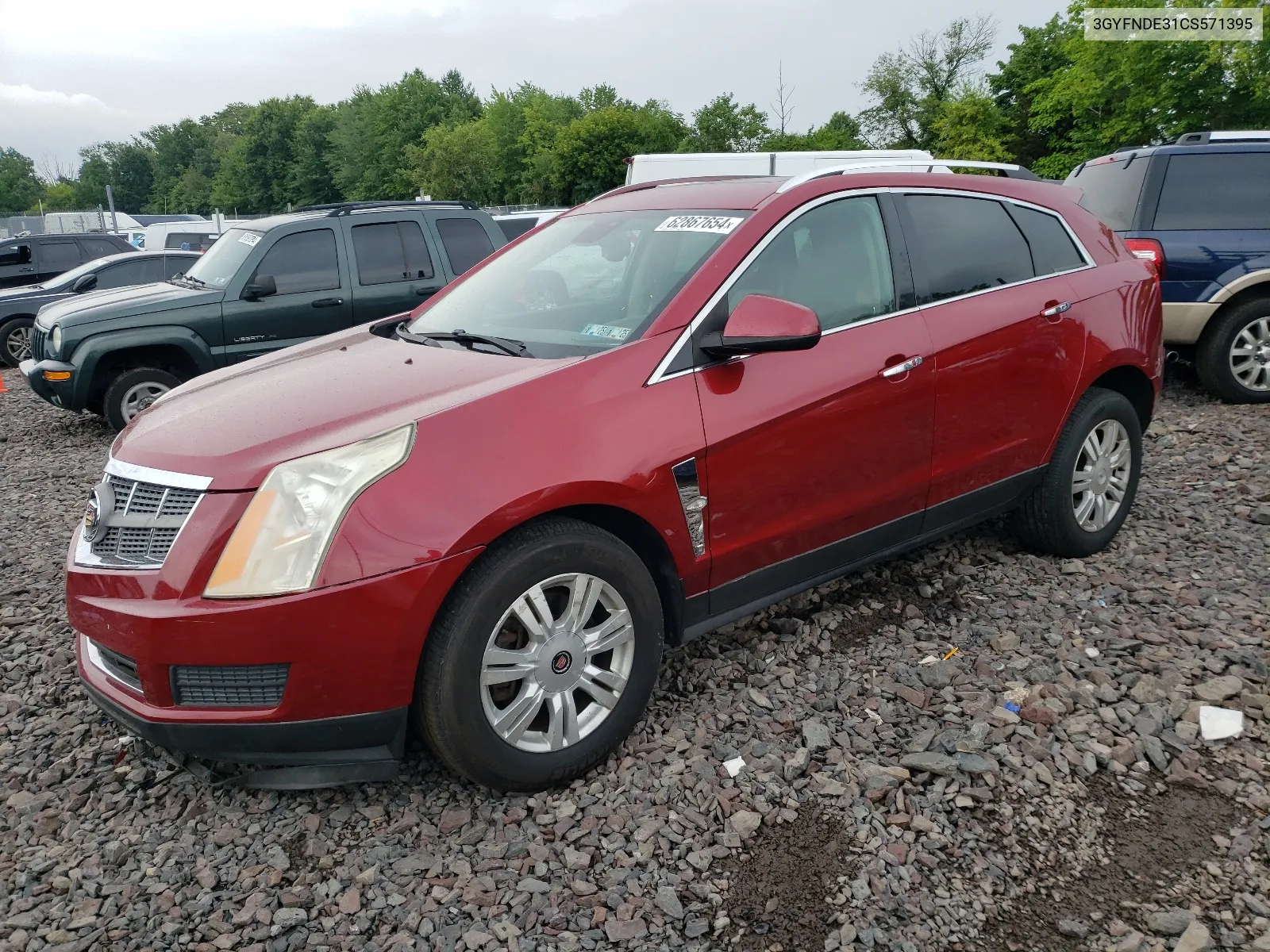 2012 Cadillac Srx Luxury Collection VIN: 3GYFNDE31CS571395 Lot: 62867654