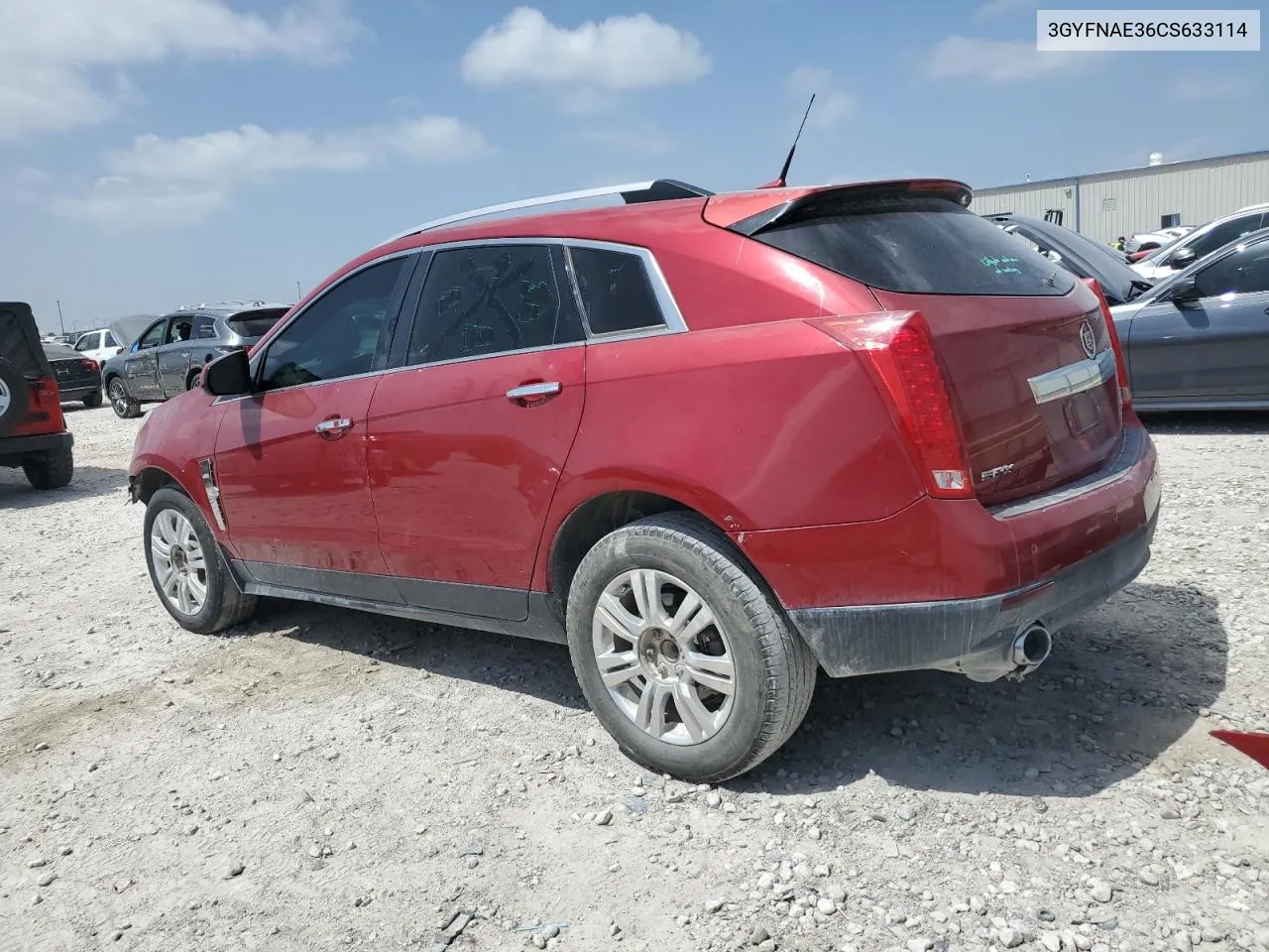 3GYFNAE36CS633114 2012 Cadillac Srx Luxury Collection