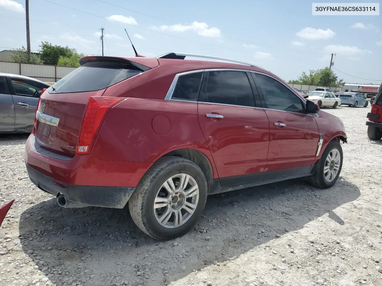 3GYFNAE36CS633114 2012 Cadillac Srx Luxury Collection