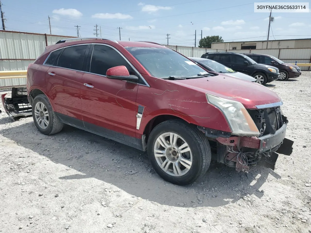 3GYFNAE36CS633114 2012 Cadillac Srx Luxury Collection