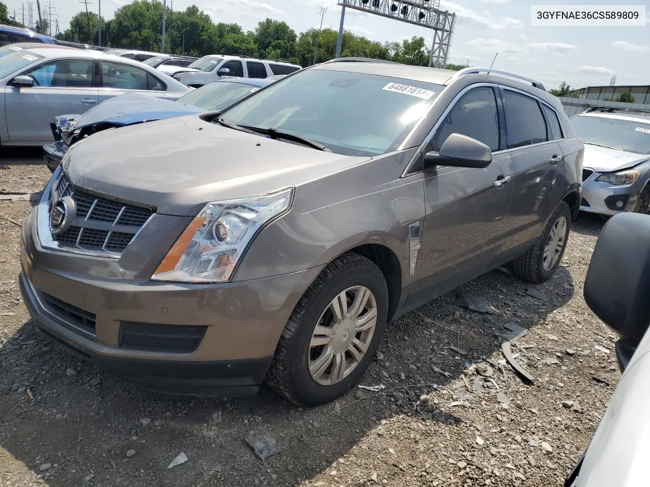 3GYFNAE36CS589809 2012 Cadillac Srx Luxury Collection