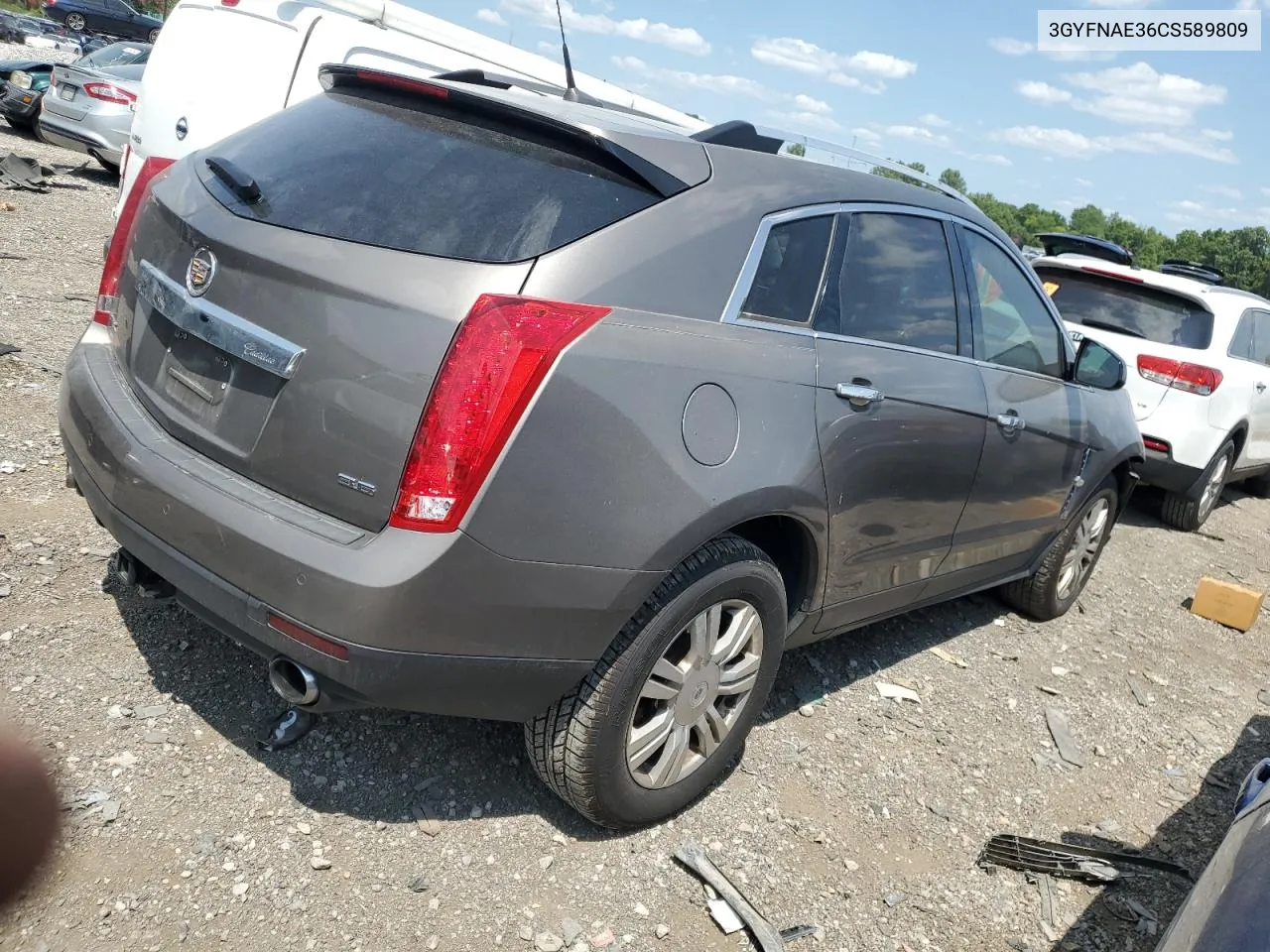 3GYFNAE36CS589809 2012 Cadillac Srx Luxury Collection