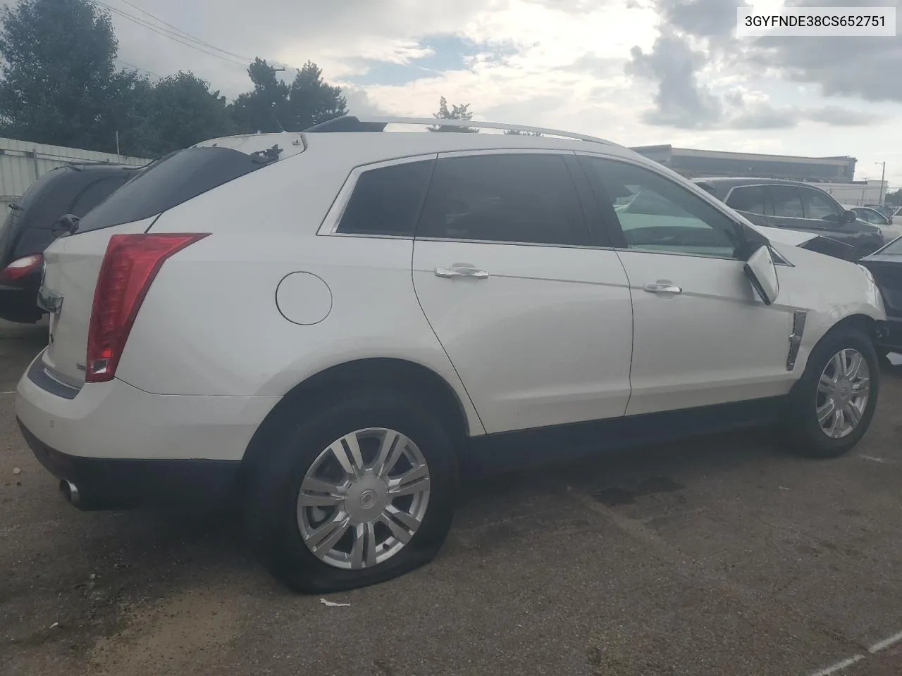 2012 Cadillac Srx Luxury Collection VIN: 3GYFNDE38CS652751 Lot: 65152494