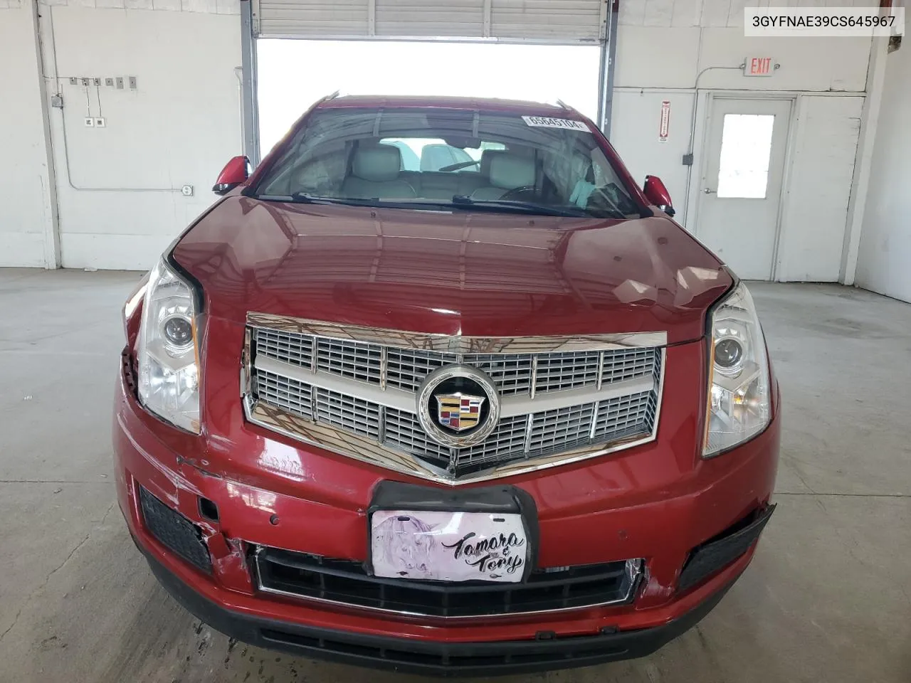 2012 Cadillac Srx Luxury Collection VIN: 3GYFNAE39CS645967 Lot: 65645104