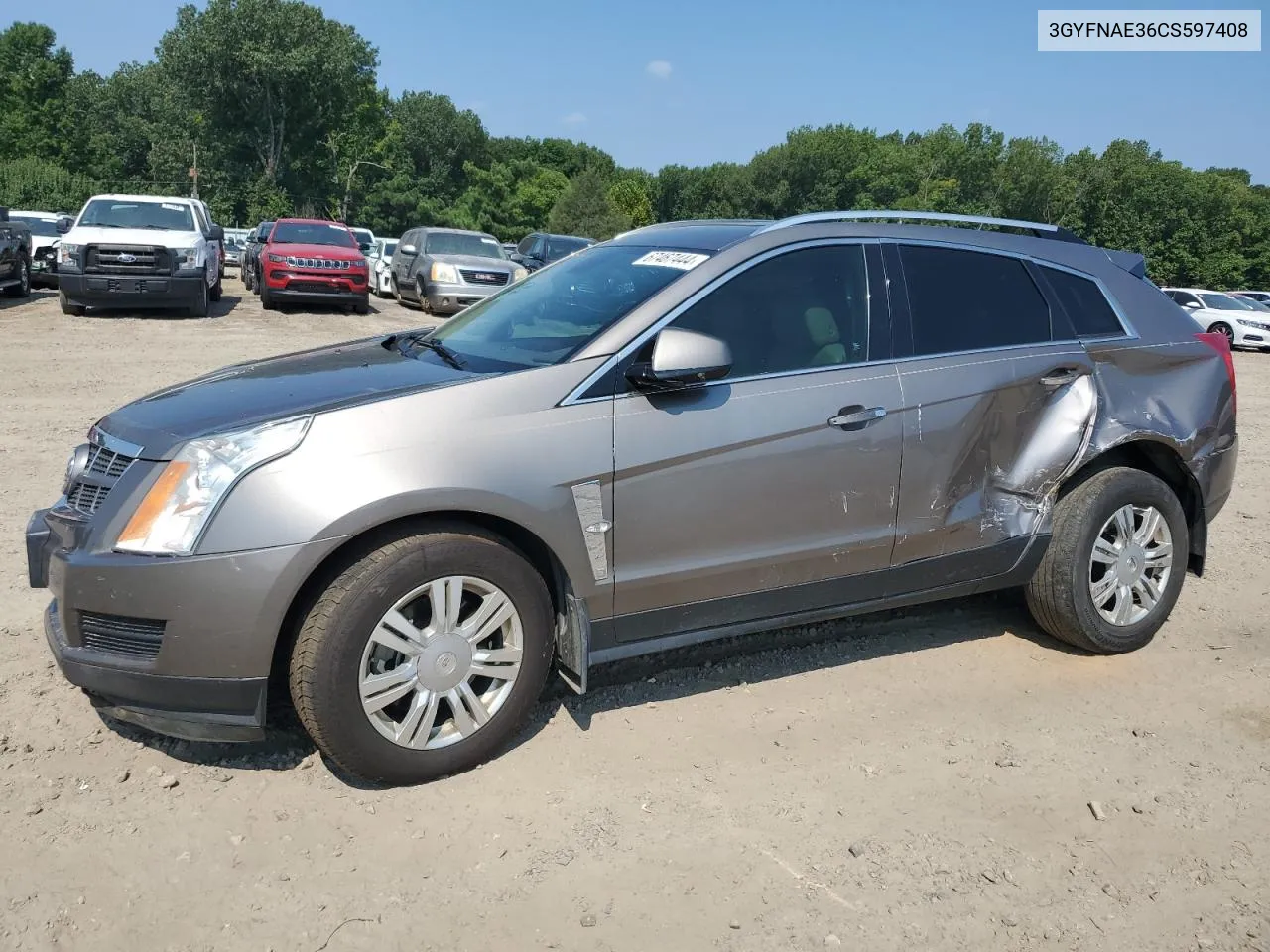 2012 Cadillac Srx Luxury Collection VIN: 3GYFNAE36CS597408 Lot: 67467444