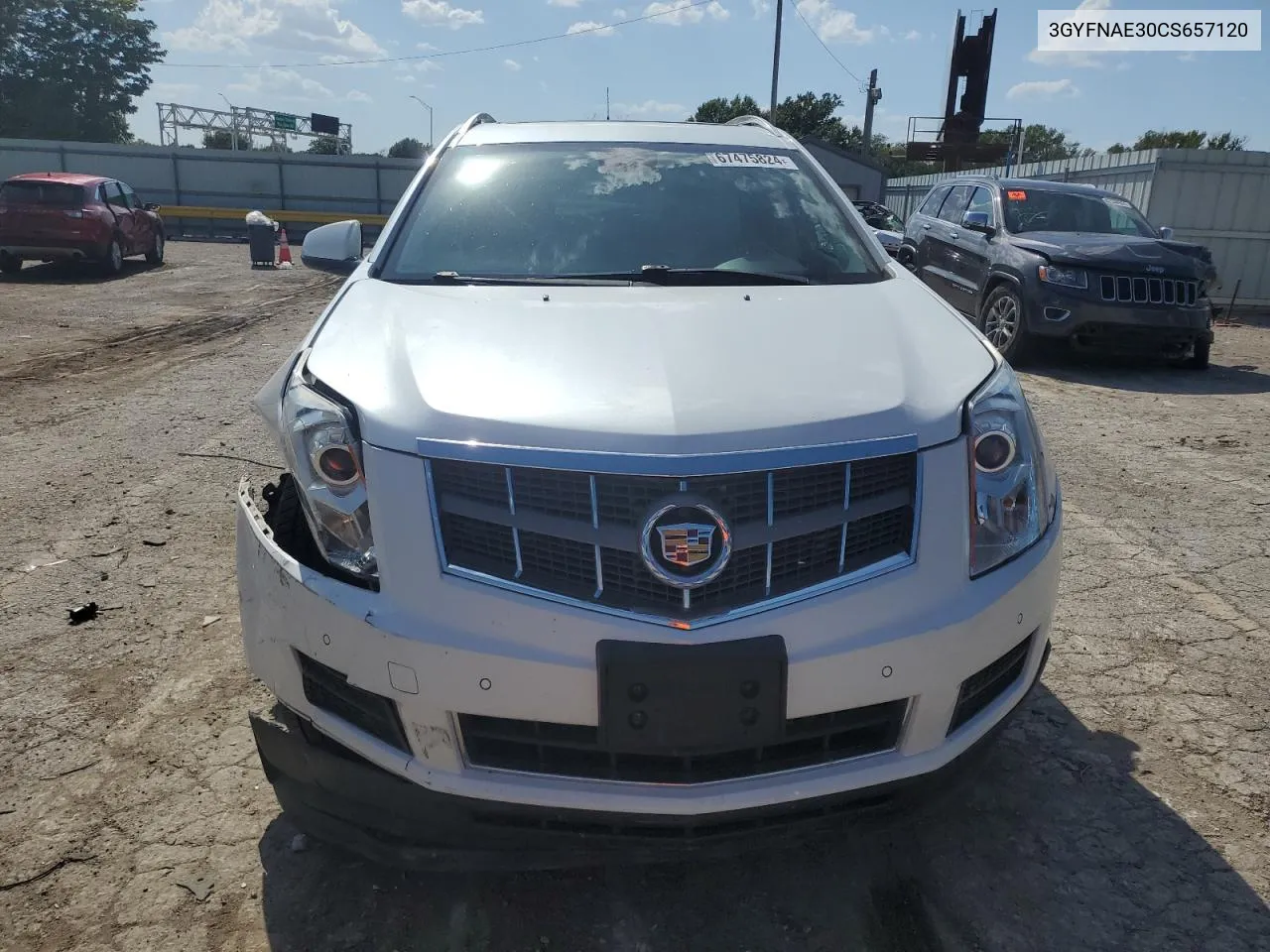 2012 Cadillac Srx Luxury Collection VIN: 3GYFNAE30CS657120 Lot: 67475824