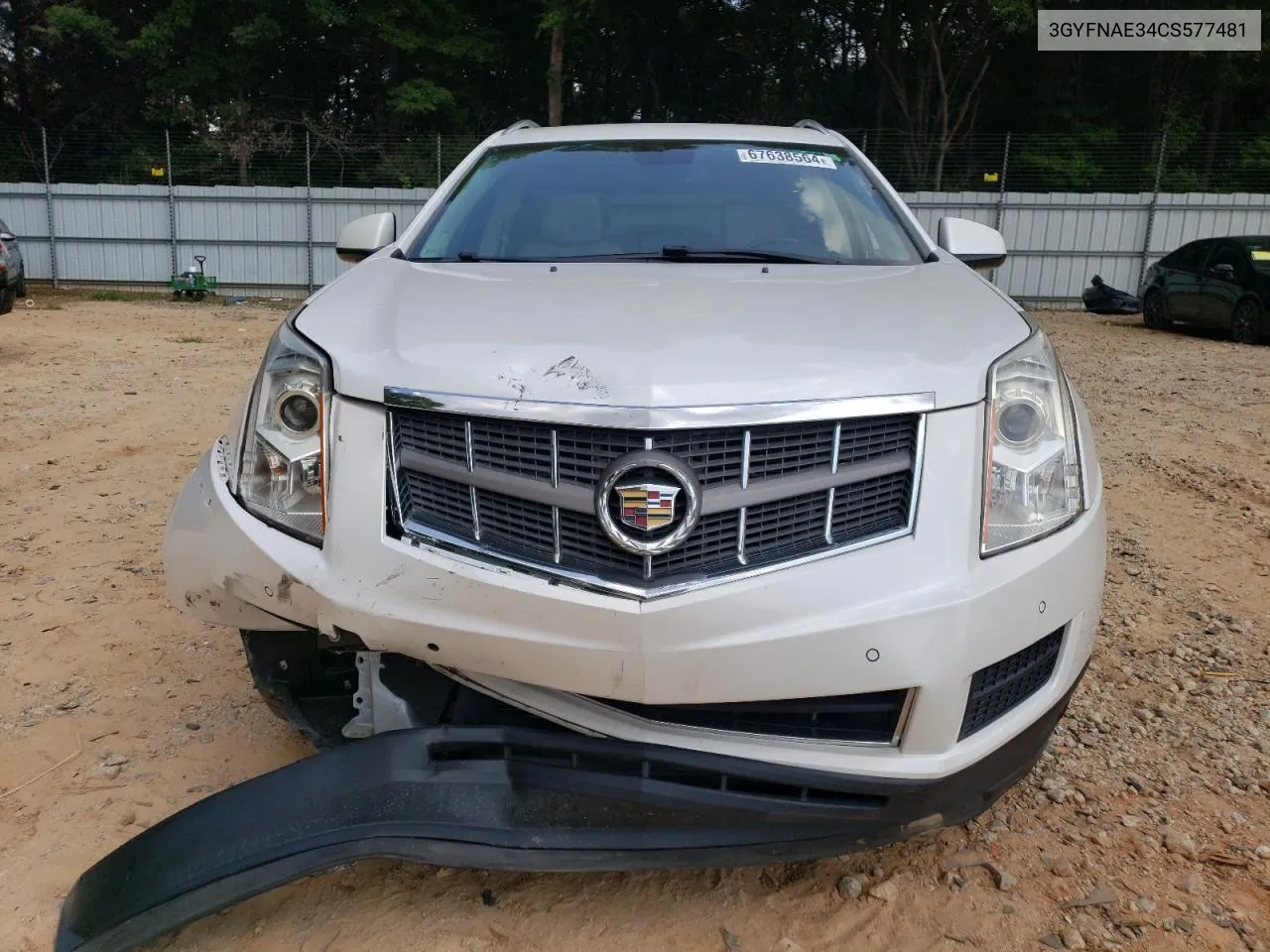 2012 Cadillac Srx Luxury Collection VIN: 3GYFNAE34CS577481 Lot: 67638564