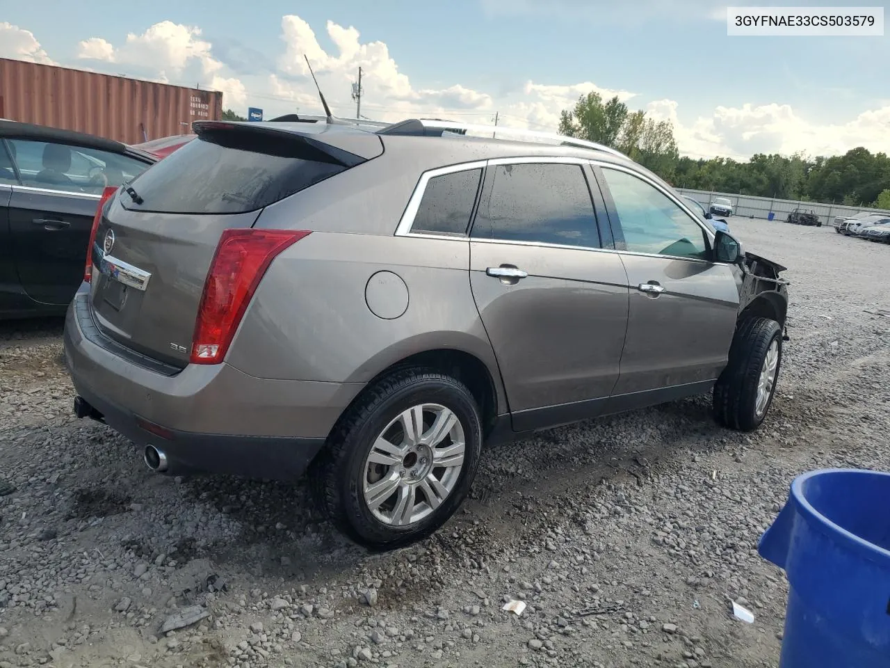 3GYFNAE33CS503579 2012 Cadillac Srx Luxury Collection