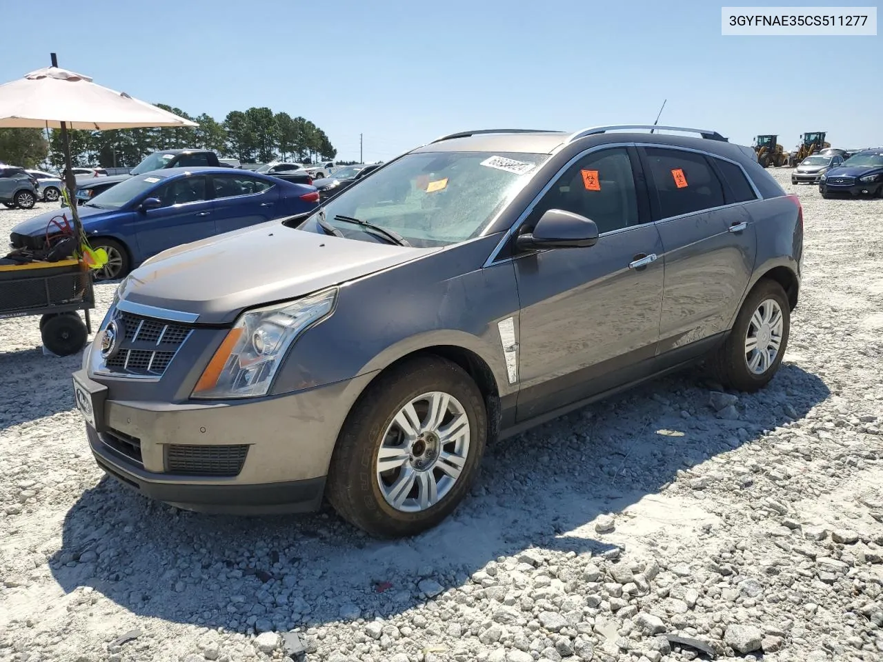 2012 Cadillac Srx Luxury Collection VIN: 3GYFNAE35CS511277 Lot: 68939024