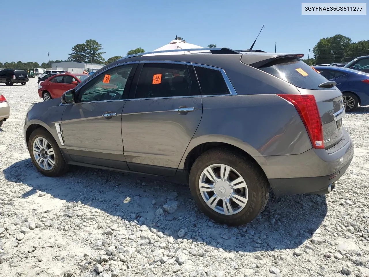 3GYFNAE35CS511277 2012 Cadillac Srx Luxury Collection