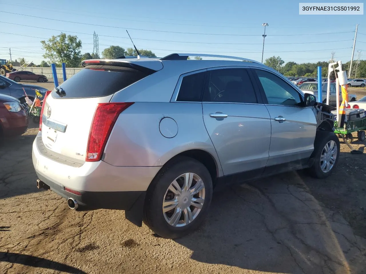 3GYFNAE31CS501992 2012 Cadillac Srx Luxury Collection