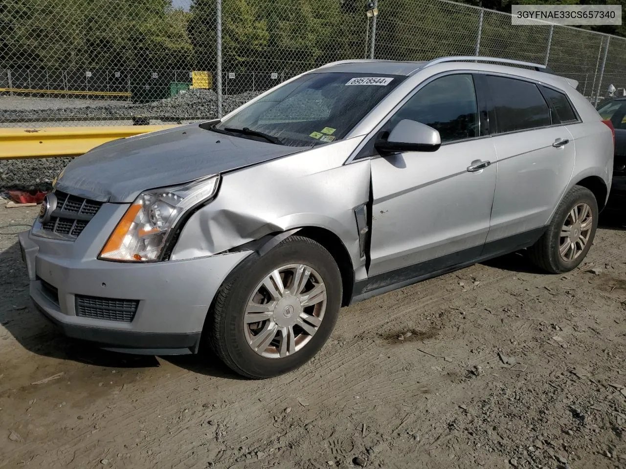 3GYFNAE33CS657340 2012 Cadillac Srx Luxury Collection