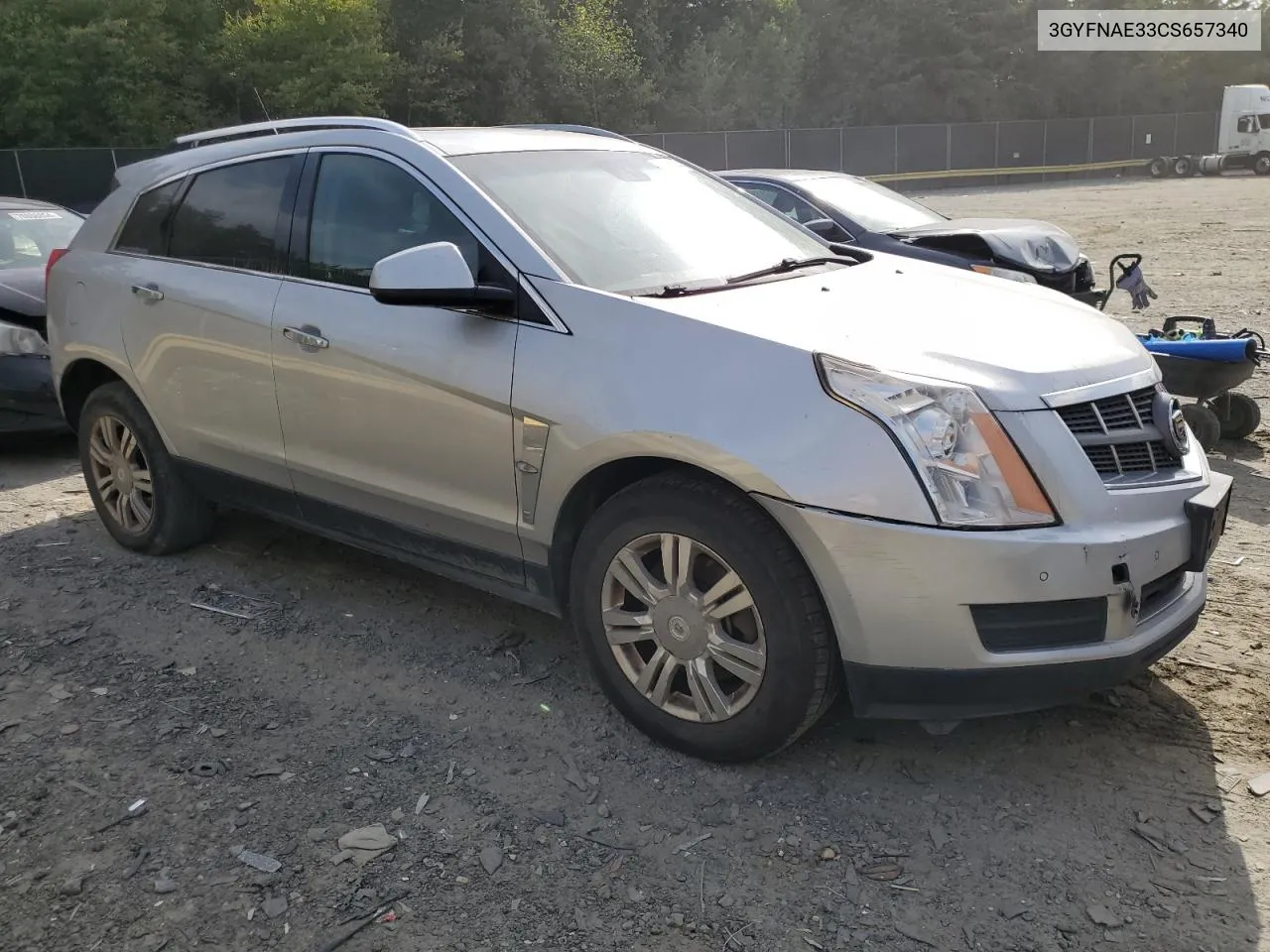 3GYFNAE33CS657340 2012 Cadillac Srx Luxury Collection