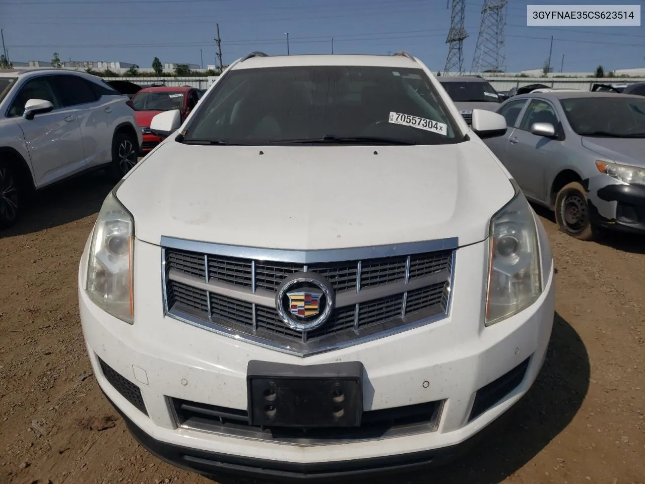 2012 Cadillac Srx Luxury Collection VIN: 3GYFNAE35CS623514 Lot: 70557304