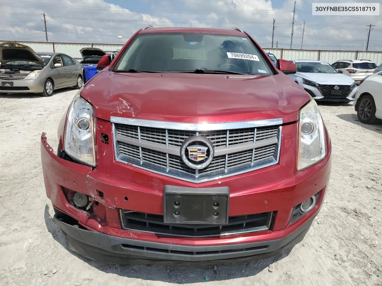 3GYFNBE35CS518719 2012 Cadillac Srx Performance Collection