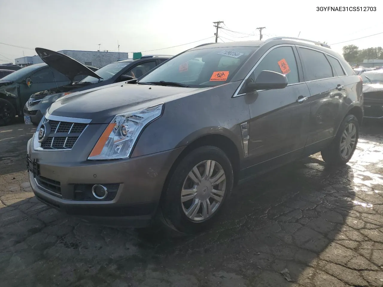 3GYFNAE31CS512703 2012 Cadillac Srx Luxury Collection