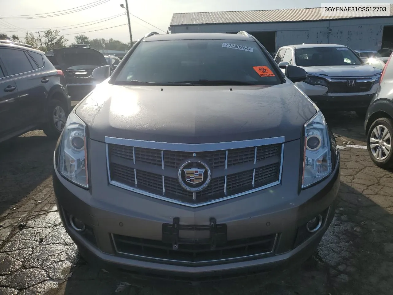 2012 Cadillac Srx Luxury Collection VIN: 3GYFNAE31CS512703 Lot: 71290254