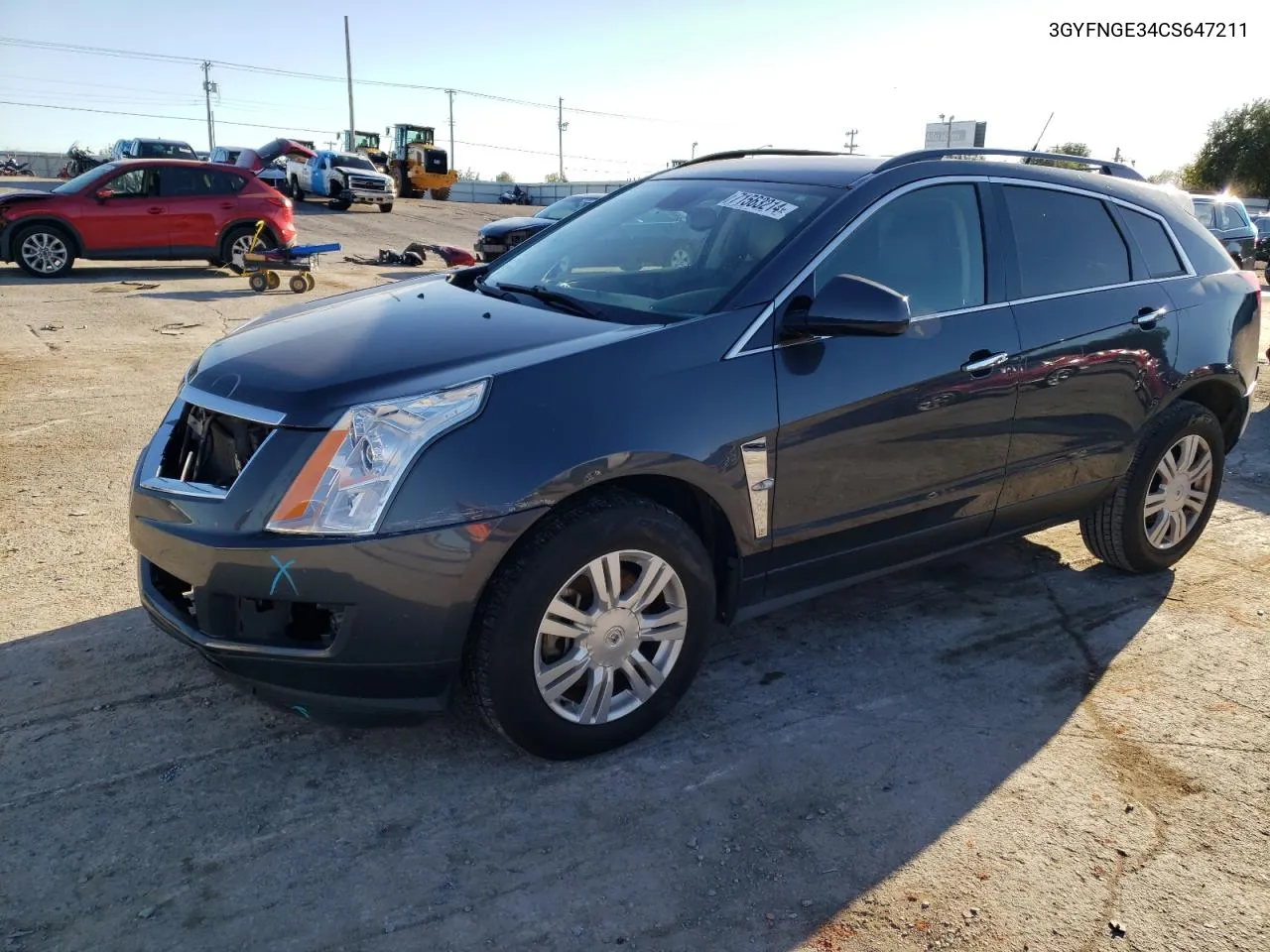 2012 Cadillac Srx VIN: 3GYFNGE34CS647211 Lot: 71563214