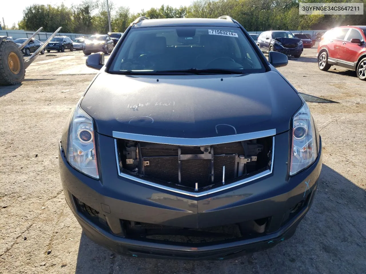 2012 Cadillac Srx VIN: 3GYFNGE34CS647211 Lot: 71563214