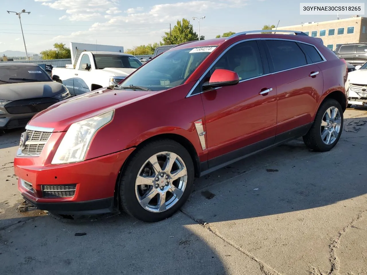 2012 Cadillac Srx Luxury Collection VIN: 3GYFNAE30CS518265 Lot: 71584274