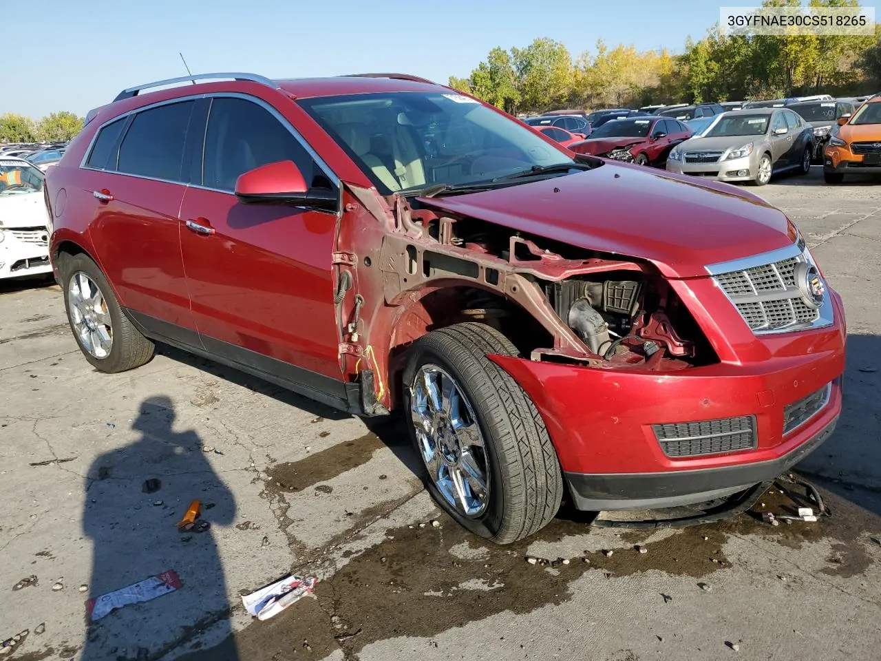 2012 Cadillac Srx Luxury Collection VIN: 3GYFNAE30CS518265 Lot: 71584274