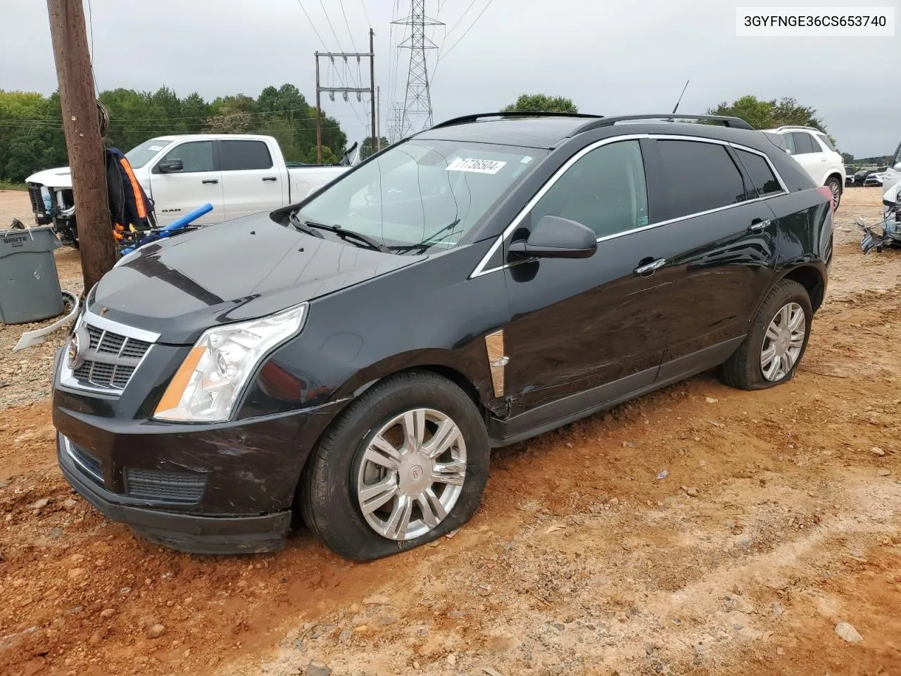 2012 Cadillac Srx VIN: 3GYFNGE36CS653740 Lot: 71736504