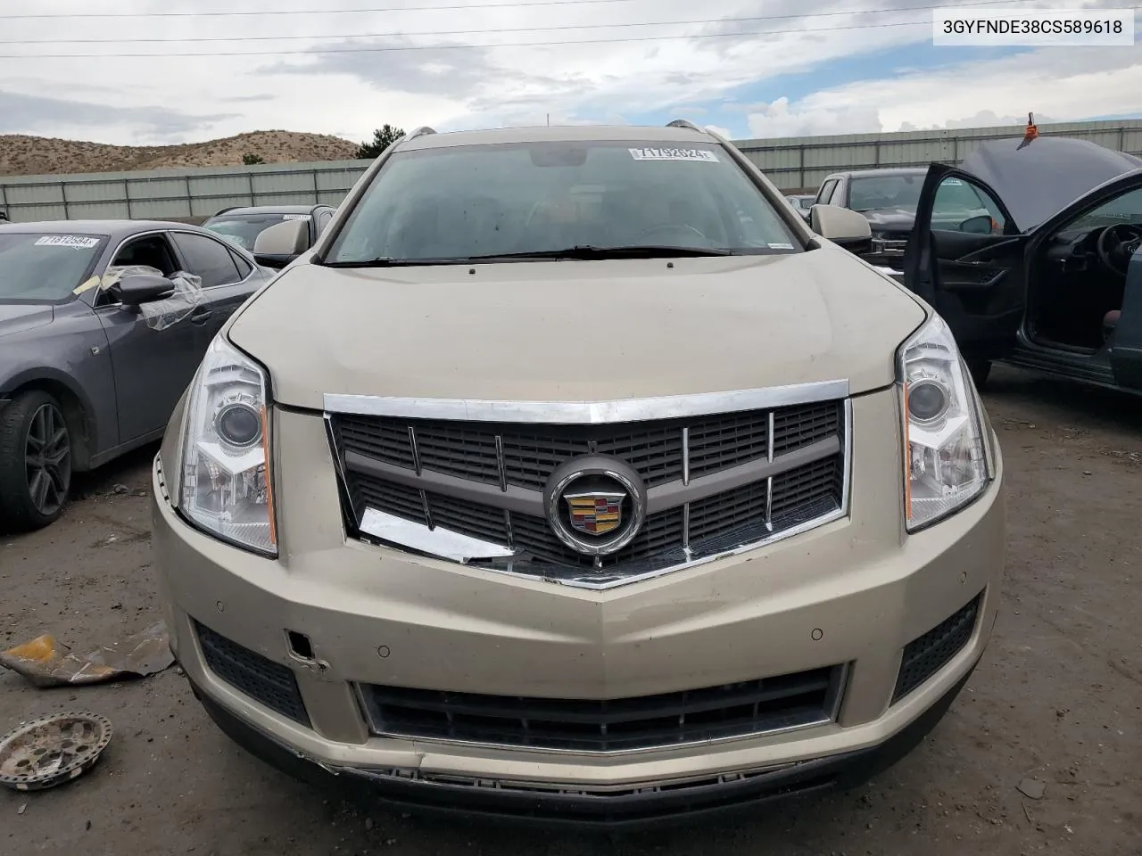 2012 Cadillac Srx Luxury Collection VIN: 3GYFNDE38CS589618 Lot: 71792624