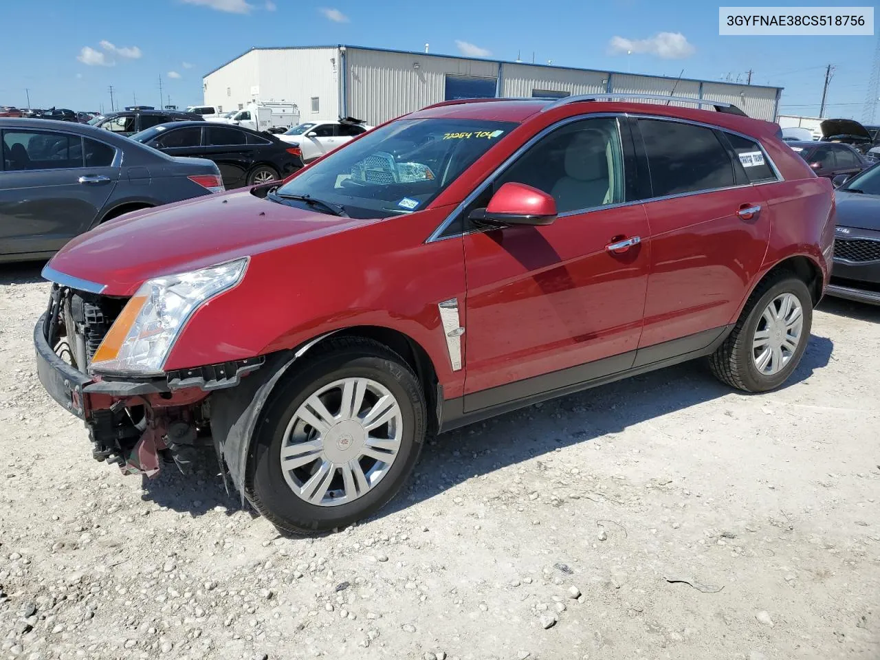 2012 Cadillac Srx Luxury Collection VIN: 3GYFNAE38CS518756 Lot: 72254704