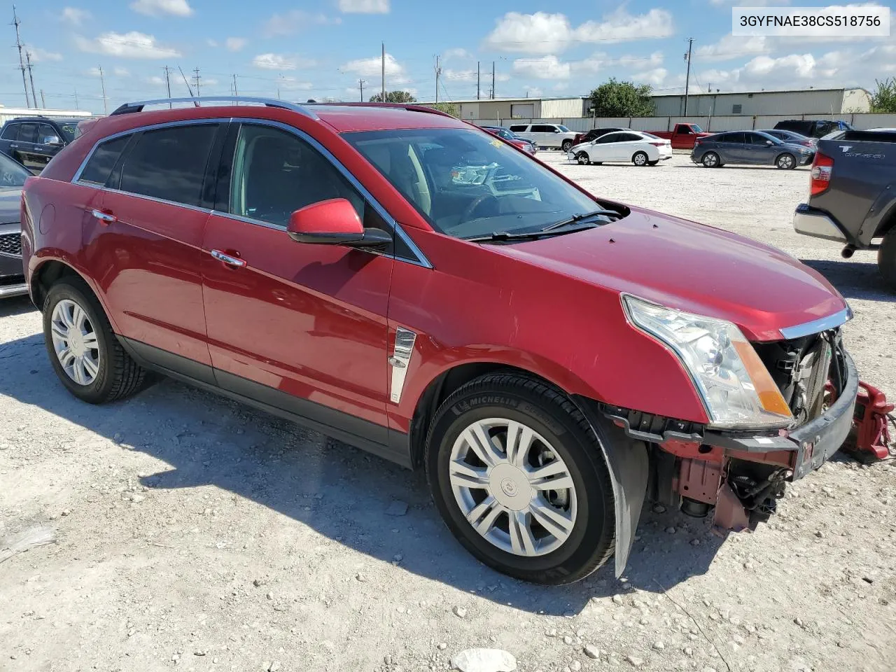 2012 Cadillac Srx Luxury Collection VIN: 3GYFNAE38CS518756 Lot: 72254704