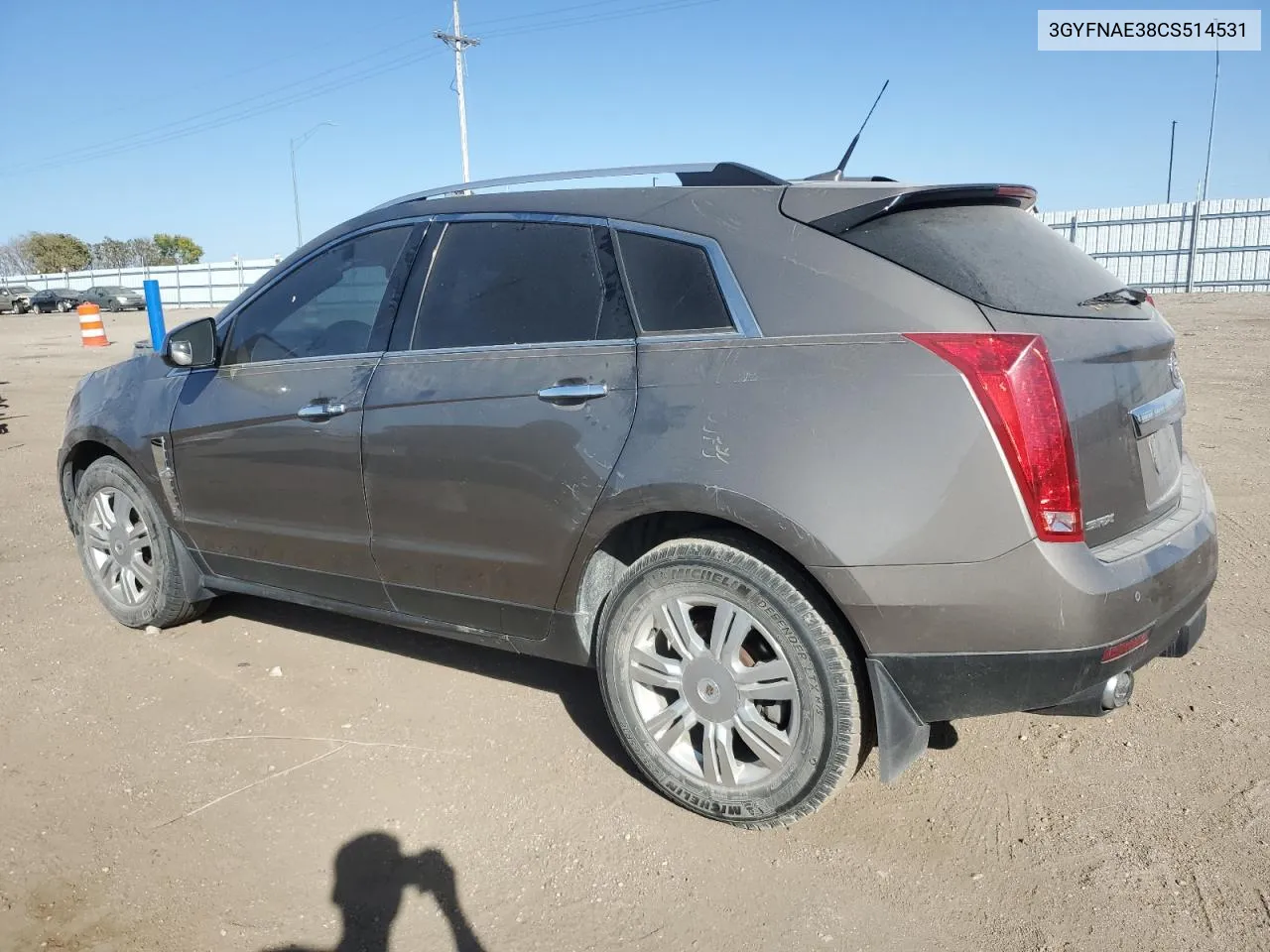 2012 Cadillac Srx Luxury Collection VIN: 3GYFNAE38CS514531 Lot: 72470984