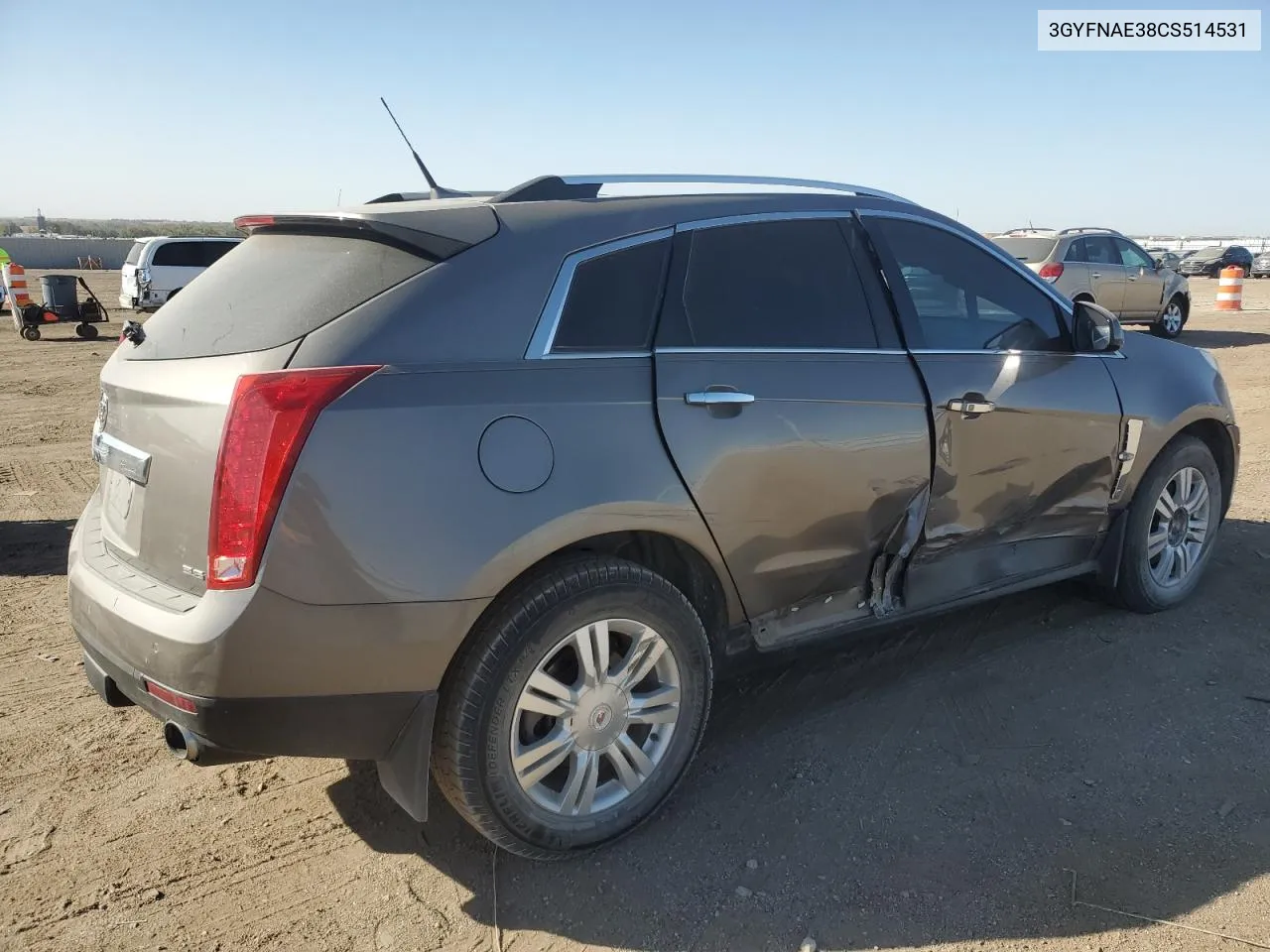 3GYFNAE38CS514531 2012 Cadillac Srx Luxury Collection