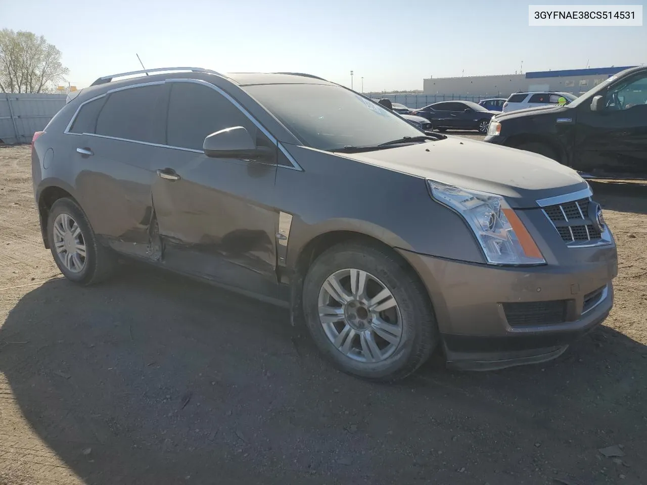 2012 Cadillac Srx Luxury Collection VIN: 3GYFNAE38CS514531 Lot: 72470984