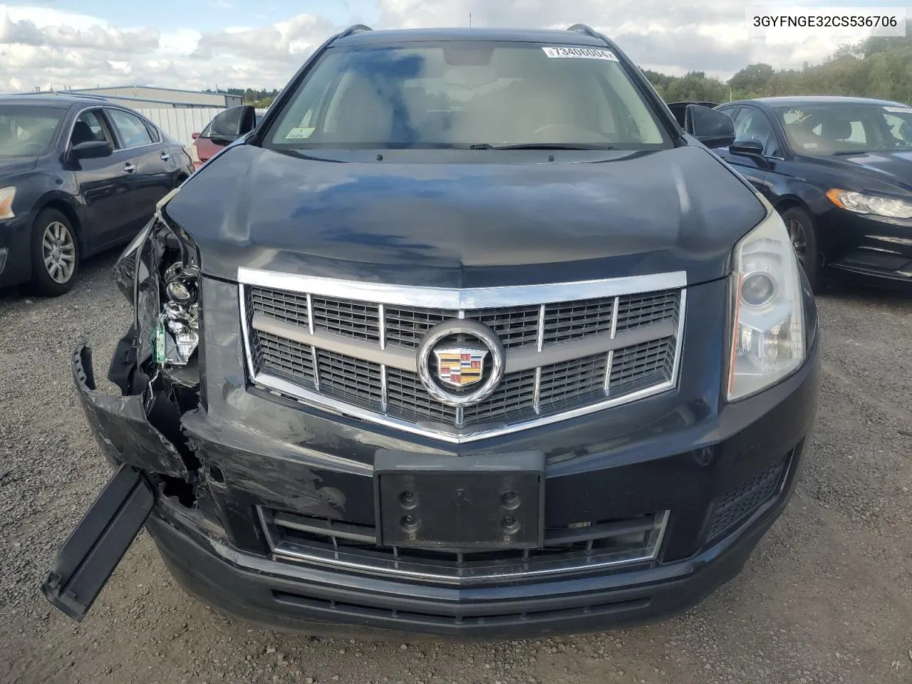 2012 Cadillac Srx VIN: 3GYFNGE32CS536706 Lot: 73406004