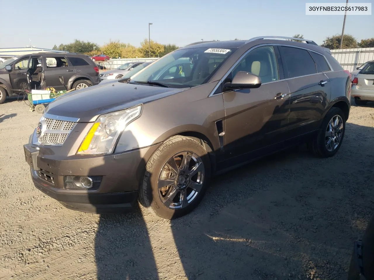 2012 Cadillac Srx Performance Collection VIN: 3GYFNBE32CS617983 Lot: 73658304