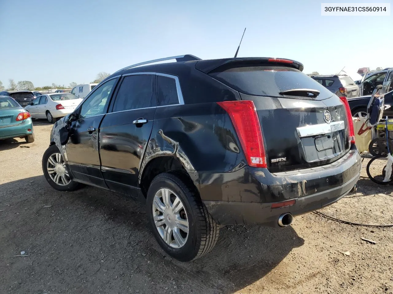 2012 Cadillac Srx Luxury Collection VIN: 3GYFNAE31CS560914 Lot: 74032434