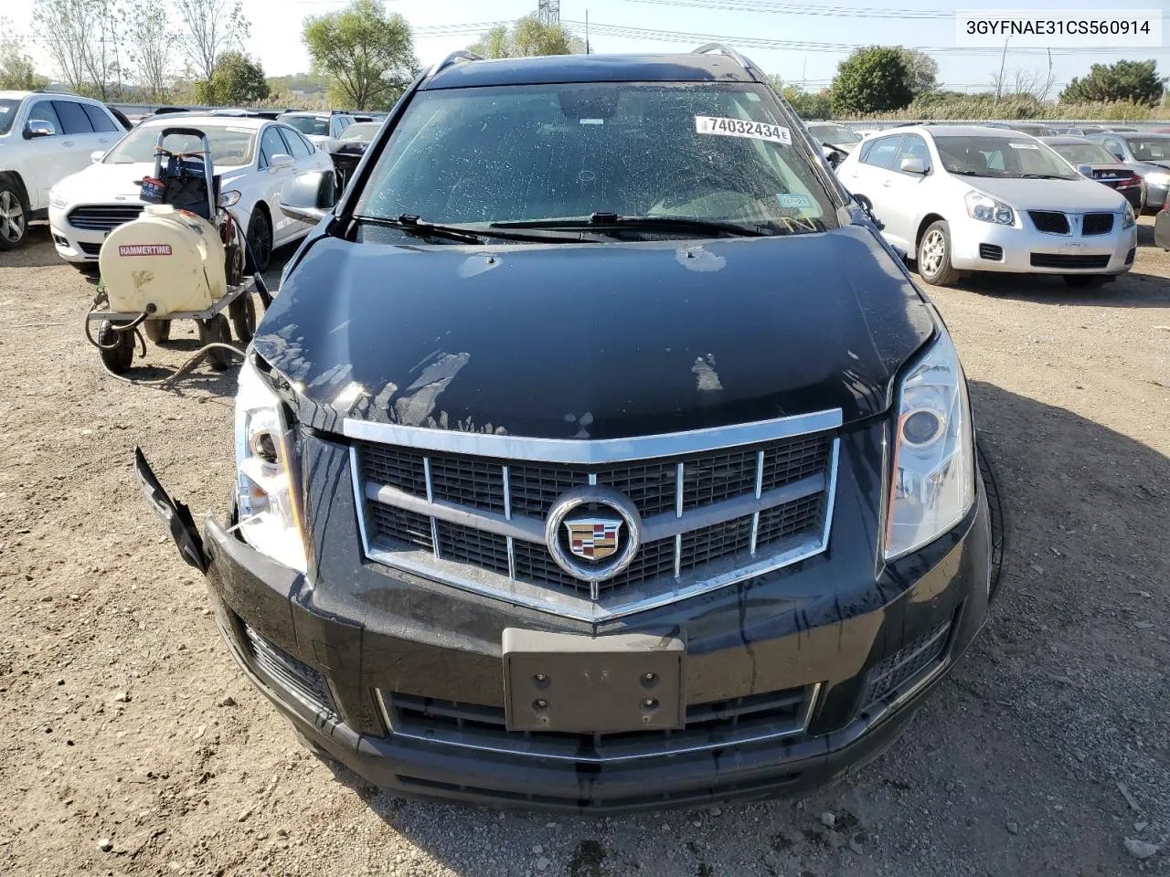 2012 Cadillac Srx Luxury Collection VIN: 3GYFNAE31CS560914 Lot: 74032434