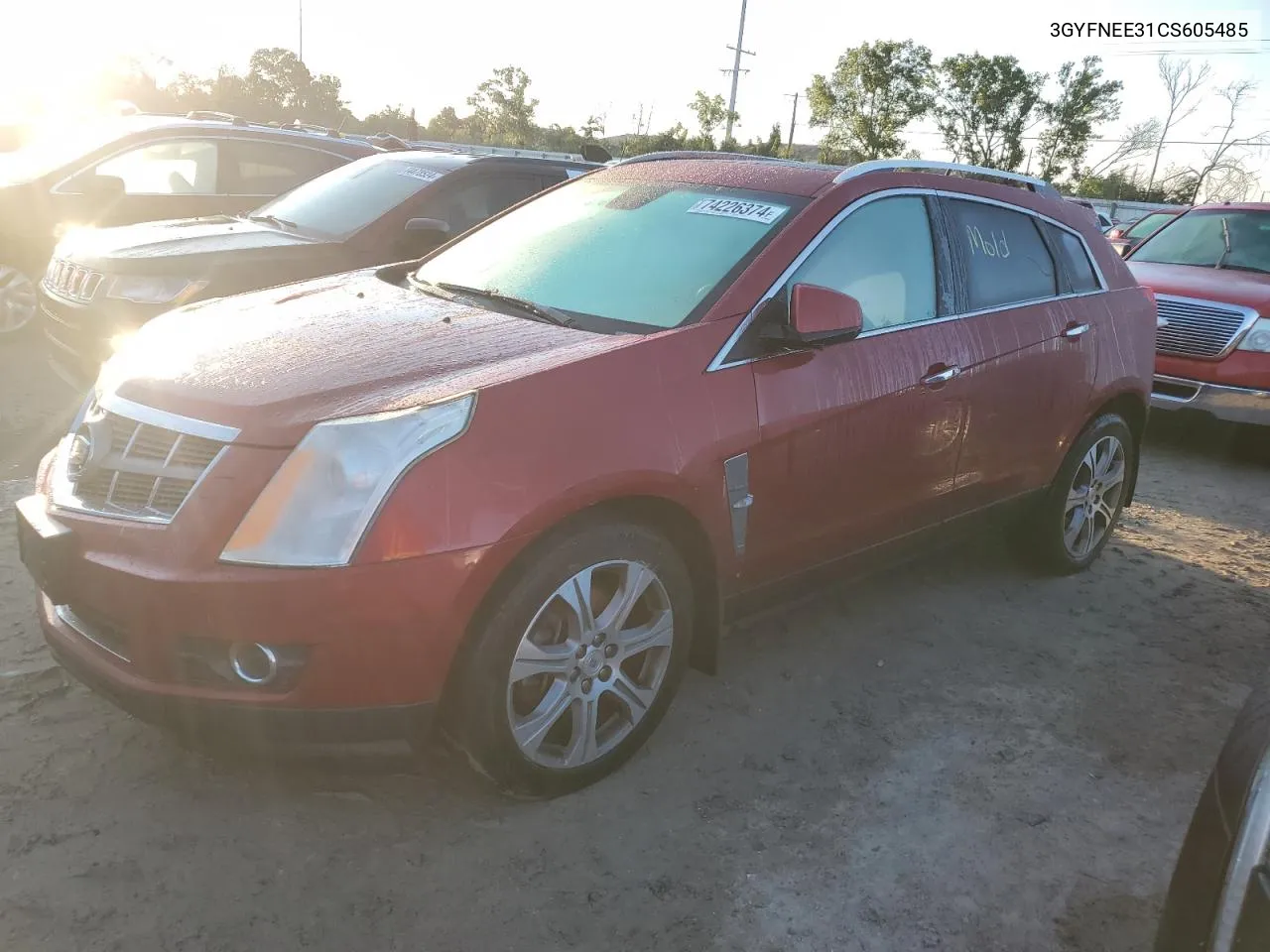 2012 Cadillac Srx Performance Collection VIN: 3GYFNEE31CS605485 Lot: 74226374