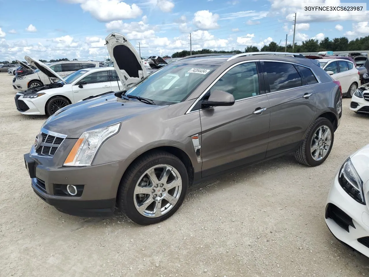 2012 Cadillac Srx Premium Collection VIN: 3GYFNCE3XCS623987 Lot: 74354434