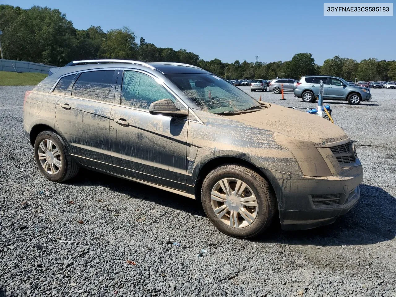 2012 Cadillac Srx Luxury Collection VIN: 3GYFNAE33CS585183 Lot: 74714164