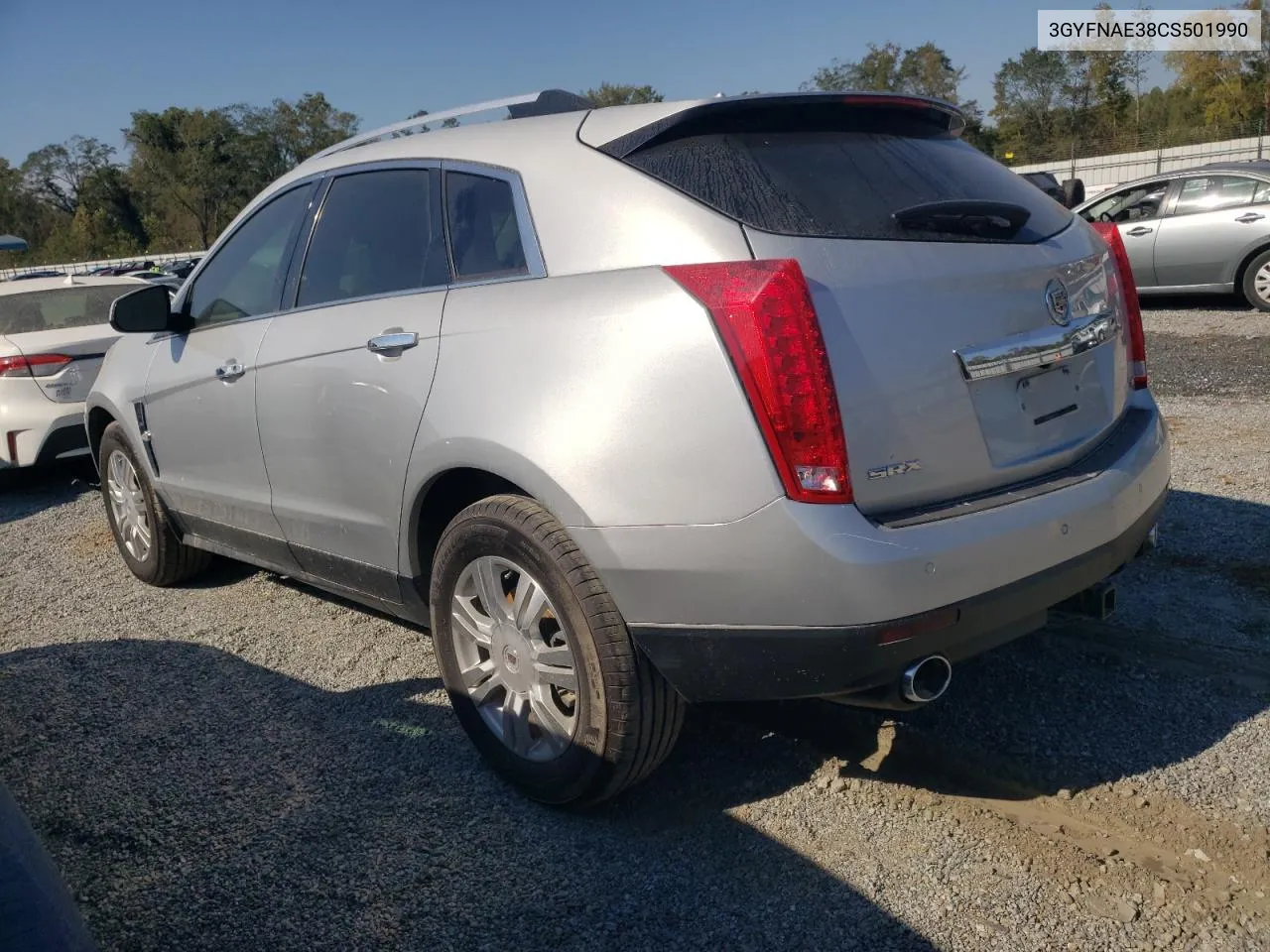 2012 Cadillac Srx Luxury Collection VIN: 3GYFNAE38CS501990 Lot: 74716954