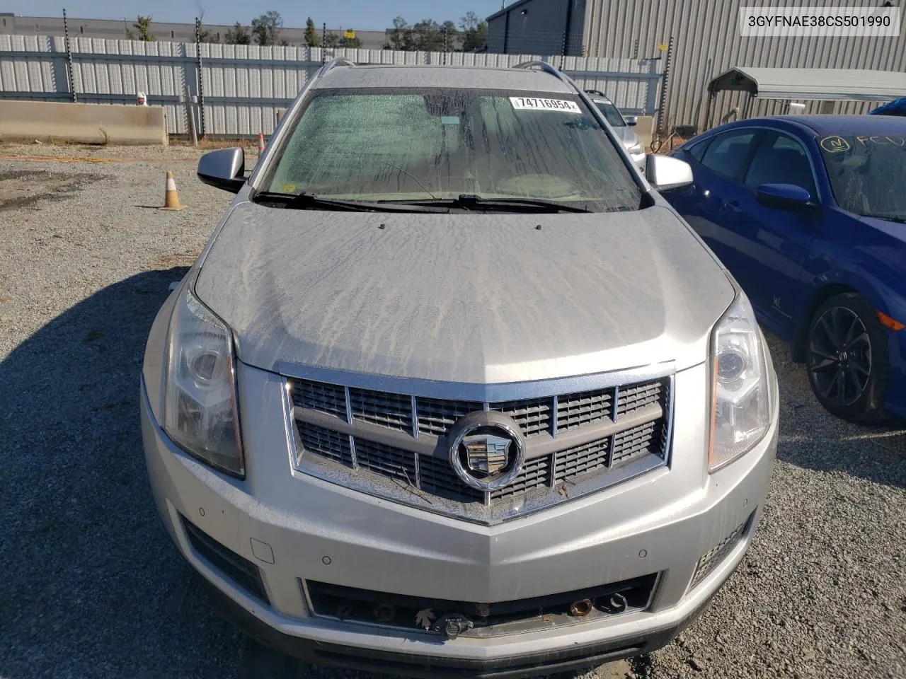 2012 Cadillac Srx Luxury Collection VIN: 3GYFNAE38CS501990 Lot: 74716954