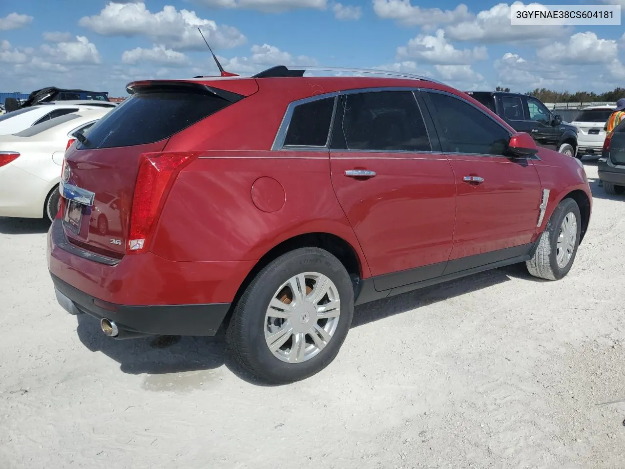 3GYFNAE38CS604181 2012 Cadillac Srx Luxury Collection