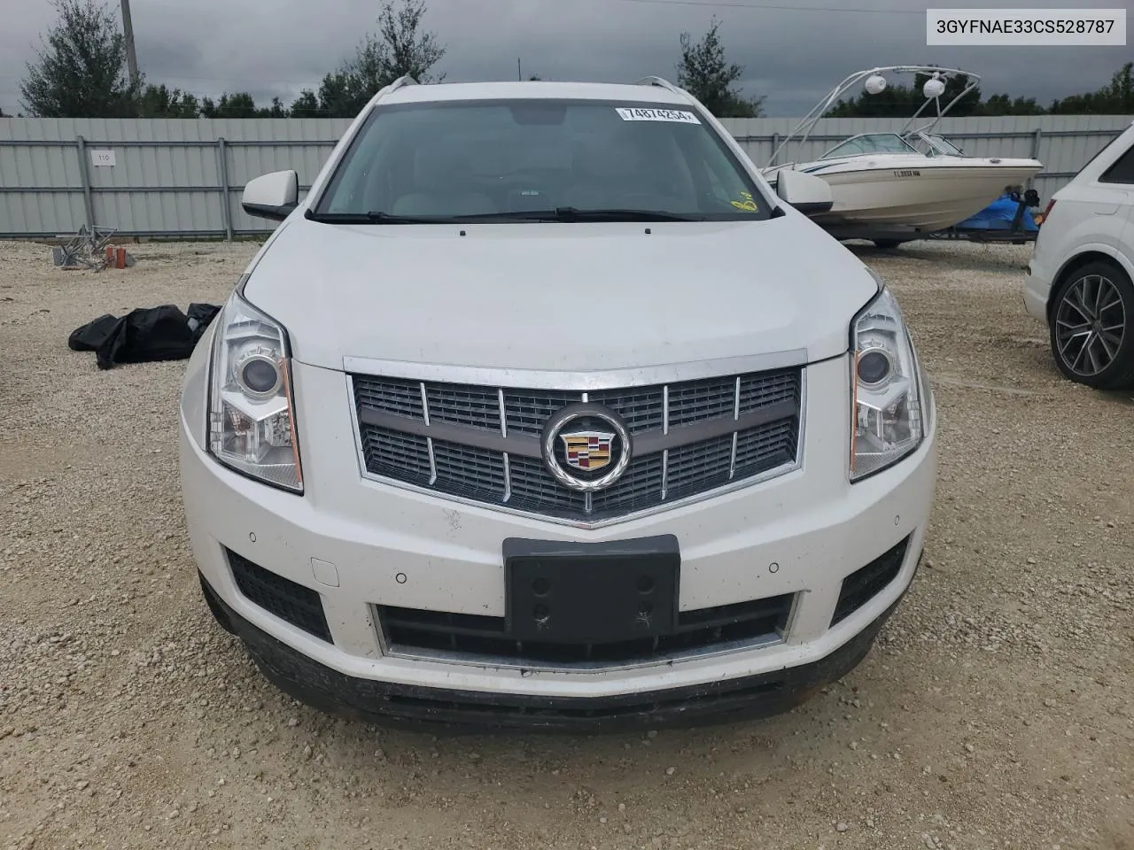 2012 Cadillac Srx Luxury Collection VIN: 3GYFNAE33CS528787 Lot: 74874254