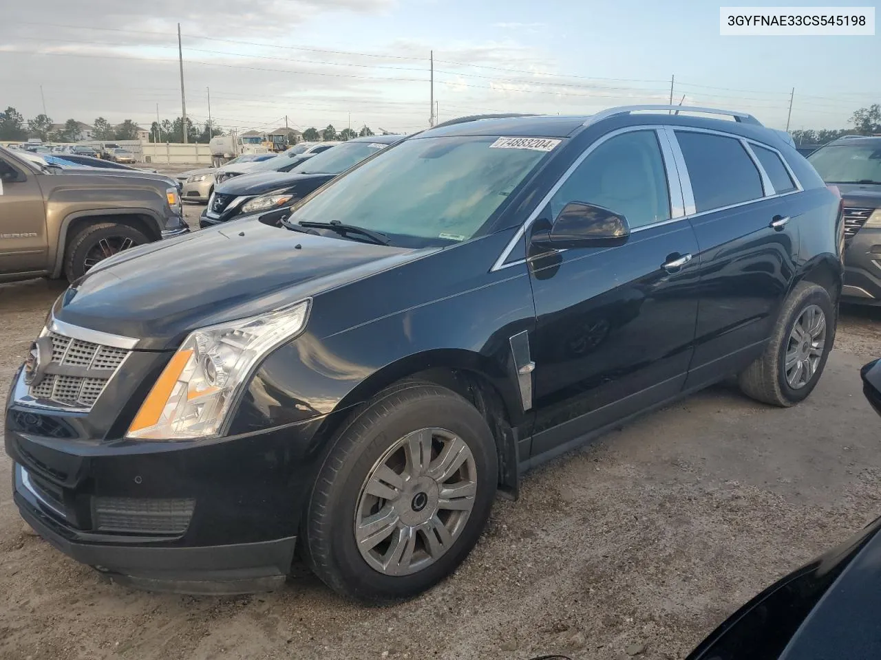 2012 Cadillac Srx Luxury Collection VIN: 3GYFNAE33CS545198 Lot: 74883204