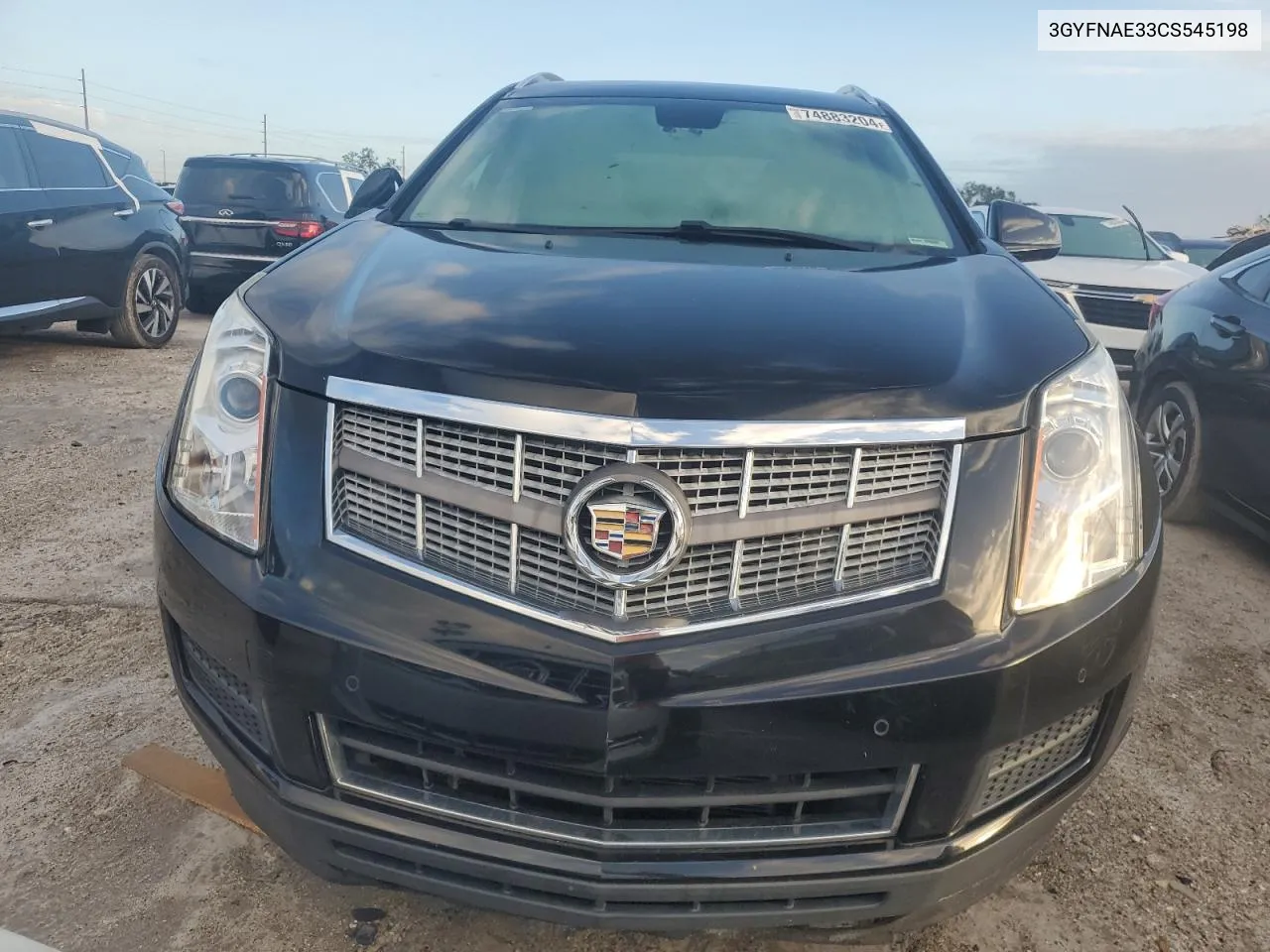 2012 Cadillac Srx Luxury Collection VIN: 3GYFNAE33CS545198 Lot: 74883204