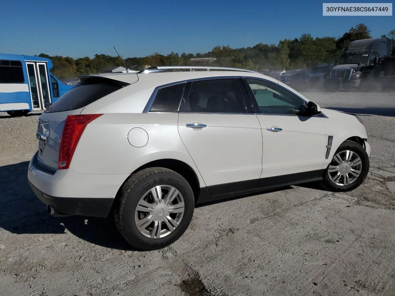 3GYFNAE38CS647449 2012 Cadillac Srx Luxury Collection