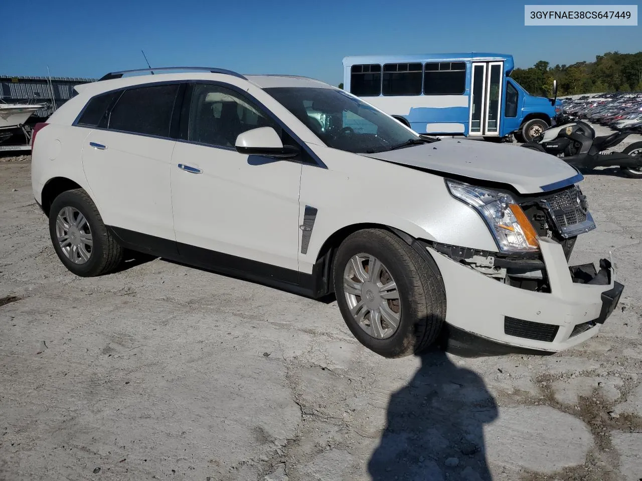 3GYFNAE38CS647449 2012 Cadillac Srx Luxury Collection